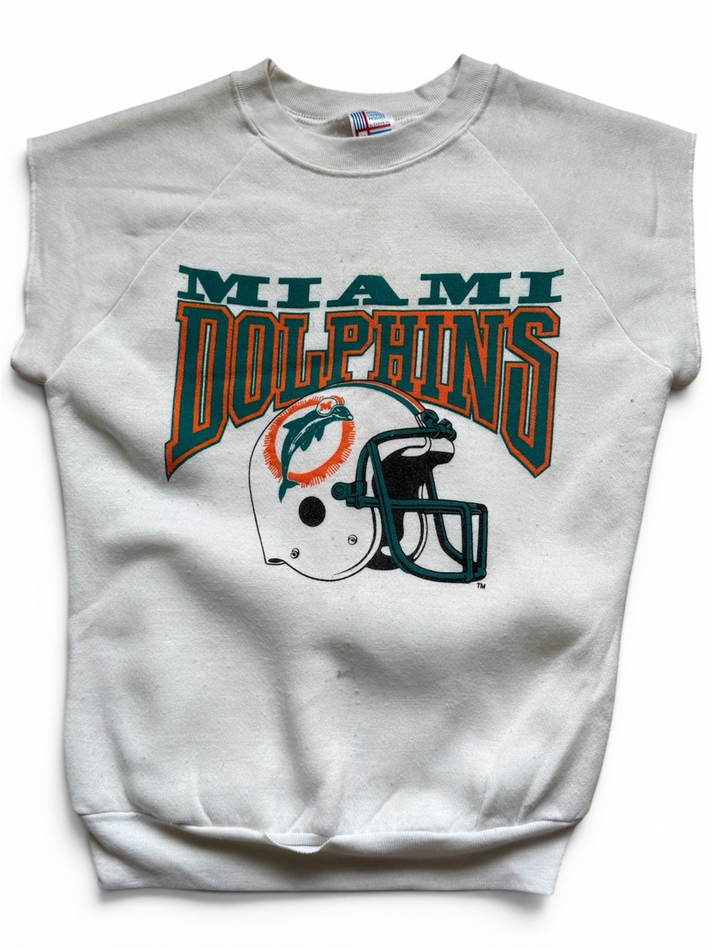 Vintage Miami Dolphins cut off sweatshirt